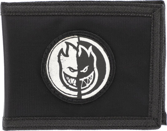 SPITFIRE YIN YANG BLACK BIFOLD WALLET